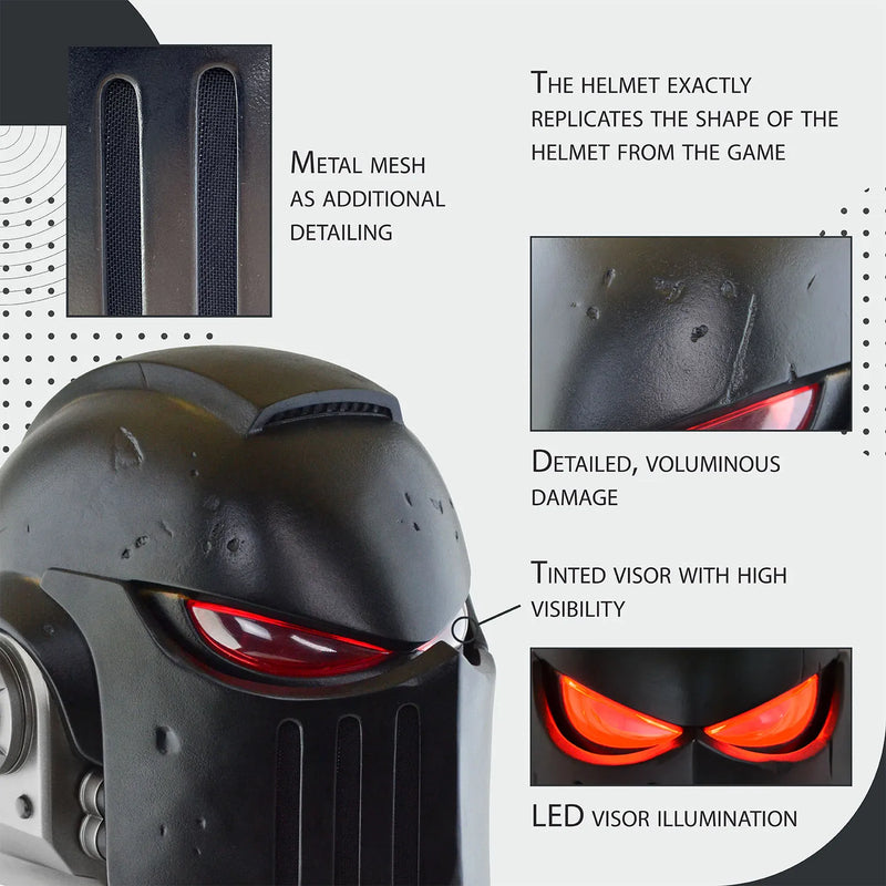 Space Marine Black Templars MK X Bulwark Helmet