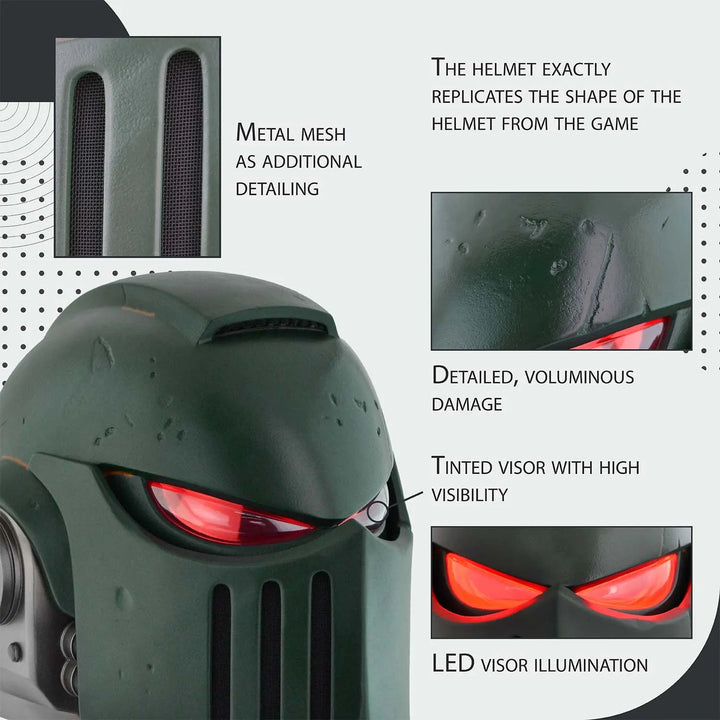 Space Marine Dark Angel MK X Bulwark Helmet