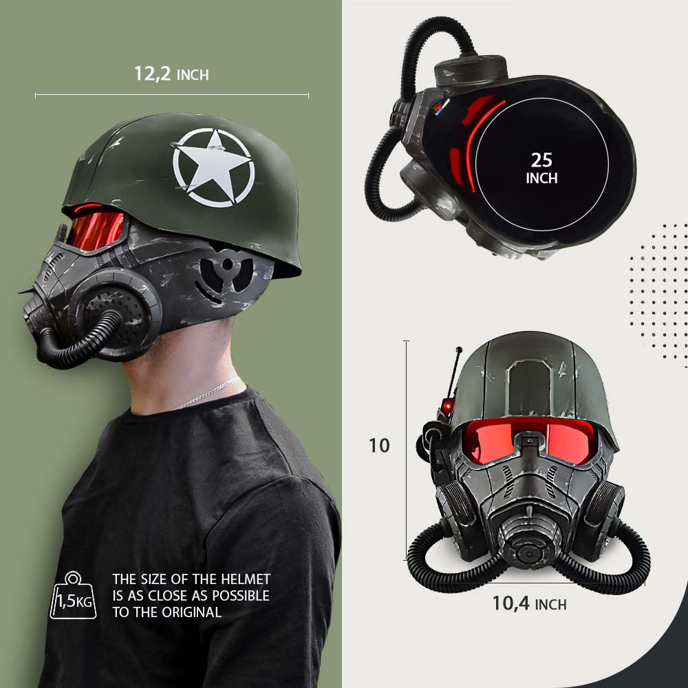 NCR Elite Riot Gear Helmet / Cosplay Helmet / Game Helmet / Fallout New Vegas Cyber Craft