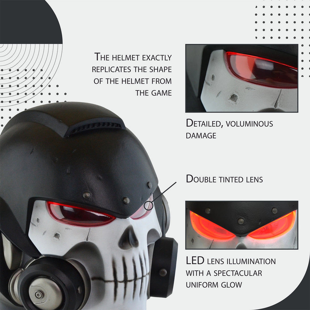 Space Marine Black Templar Mk X Vanguard Helmet