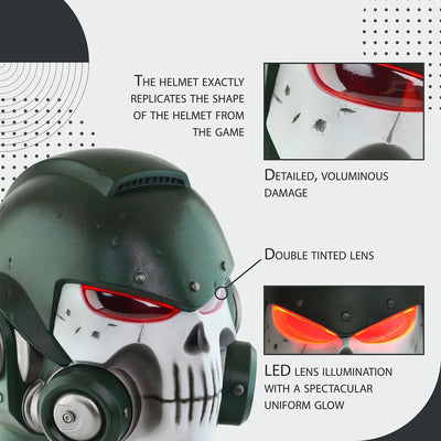 Space Marine Dark Angel Mk X Vanguard Helmet