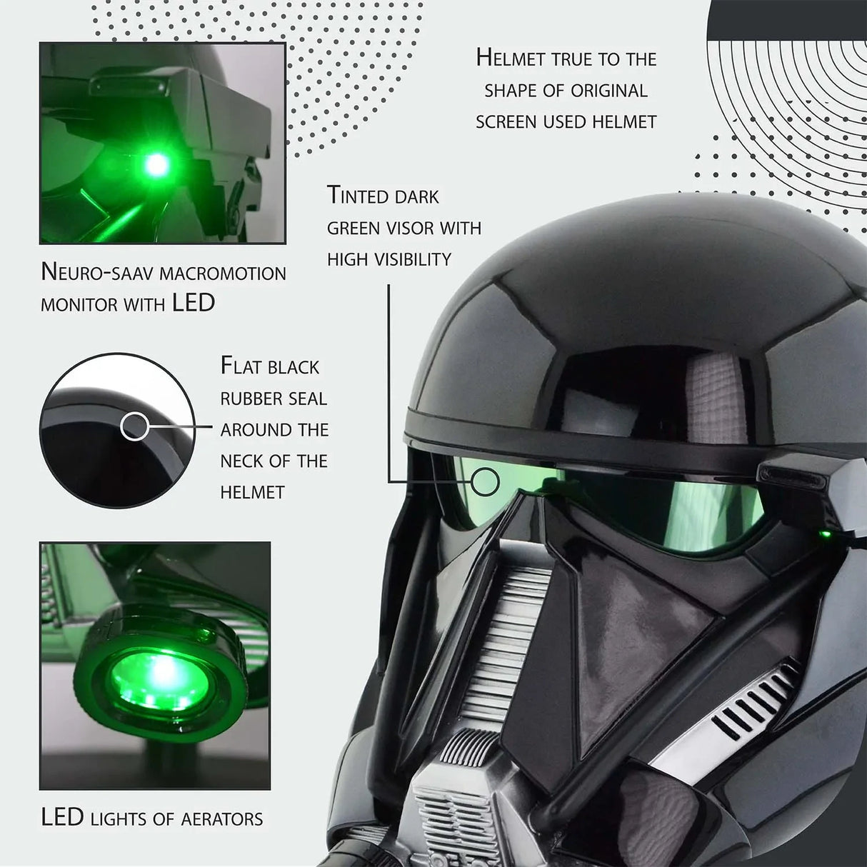 Death Trooper Helmet with LED