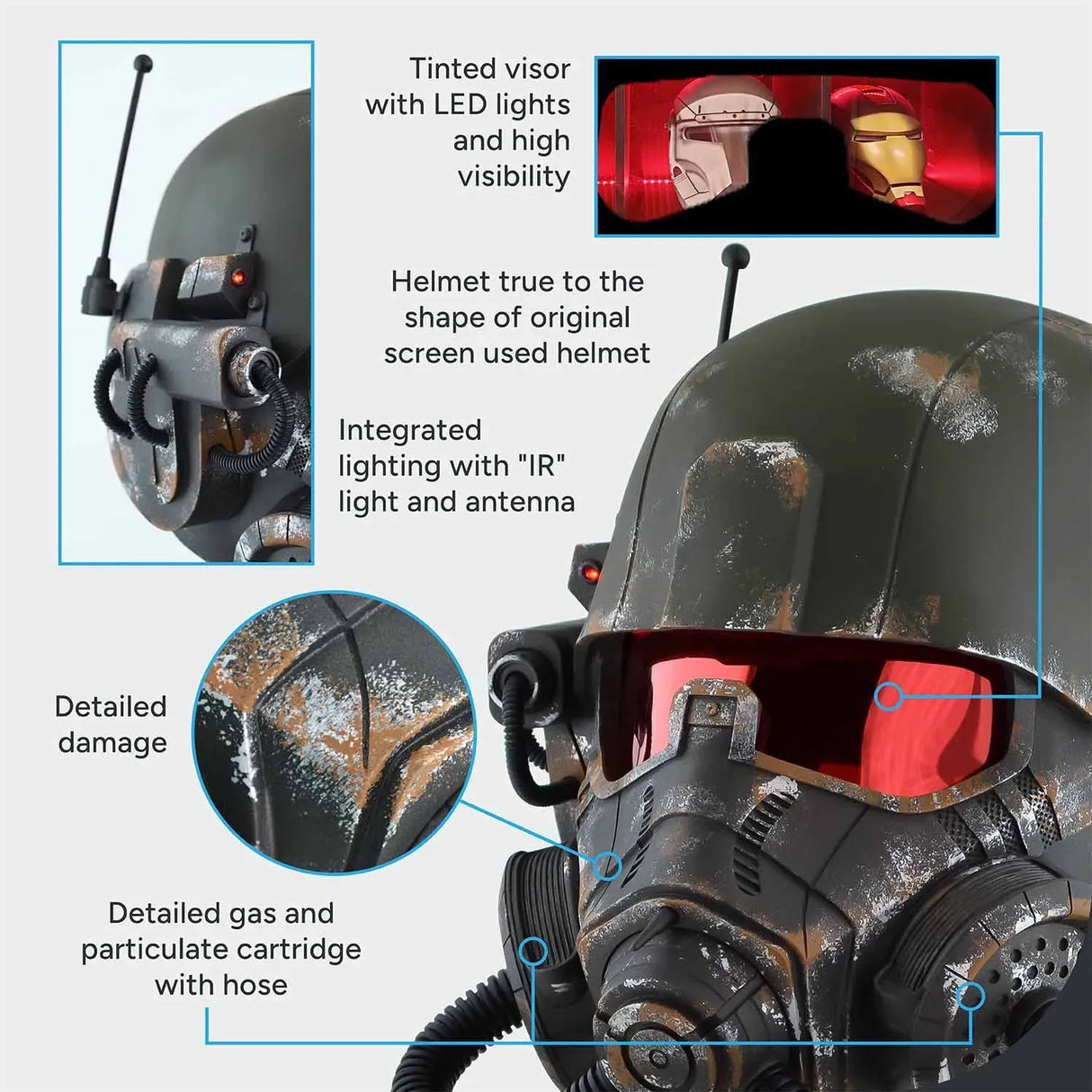 NCR Elite Riot Gear Realistic Helmet