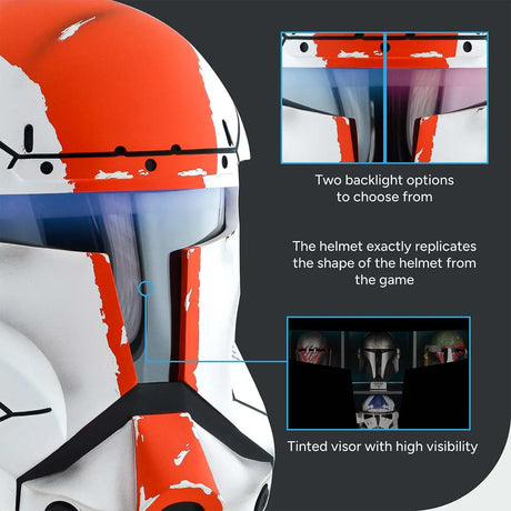 Republic Commando - Boss Helmet with LED (RGB available)