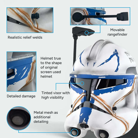 Captain Rex Realistic 501 Legion Helmet