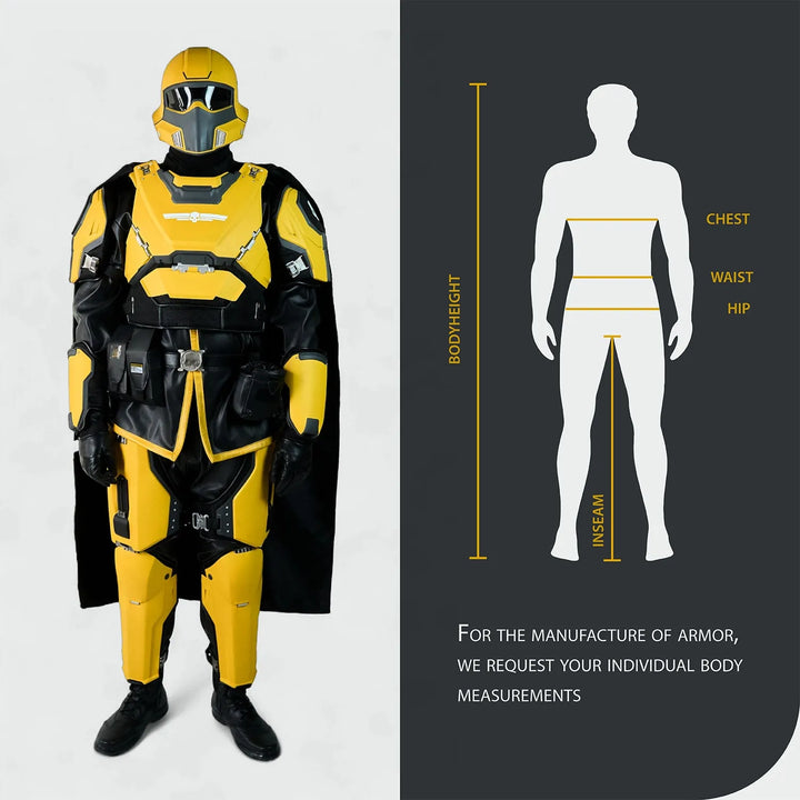 Helldivers Armor TR-40 Gold Eagle Full Set