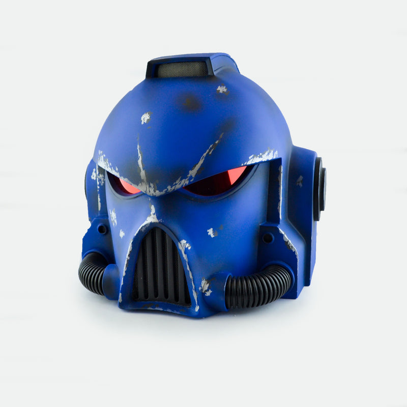 Warhammer MK VII - Ultramarines Helmet with LED