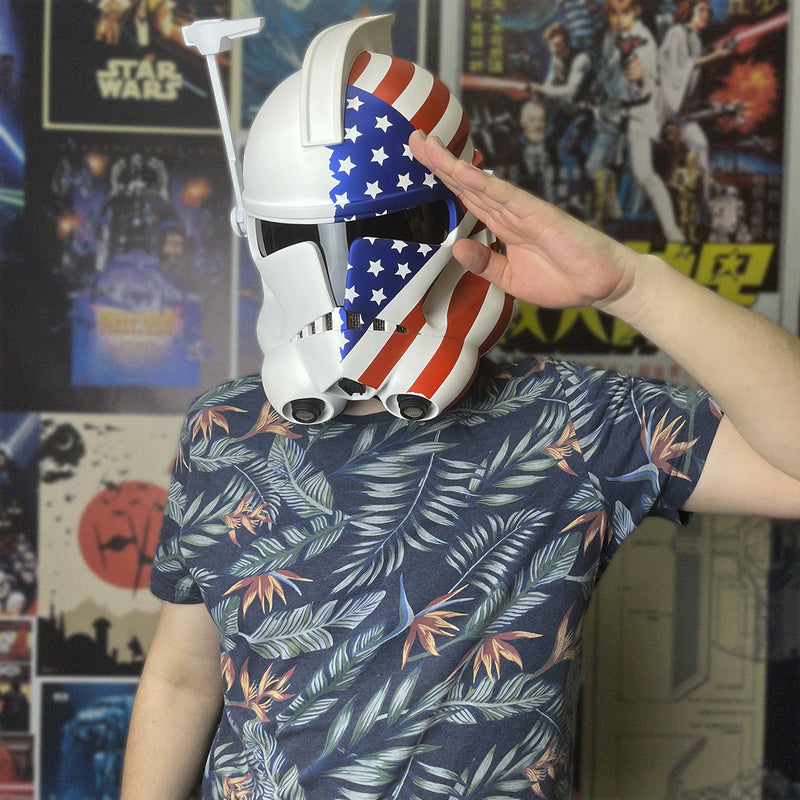 Arc Trooper USA Flag Helmet - Clean