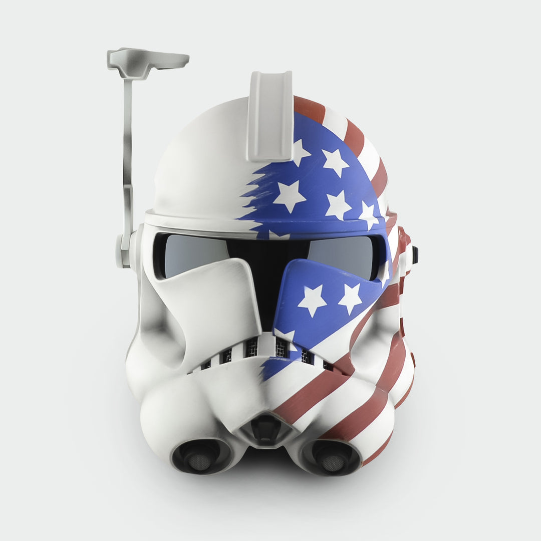 Arc Trooper USA Flag Helmet - Damage