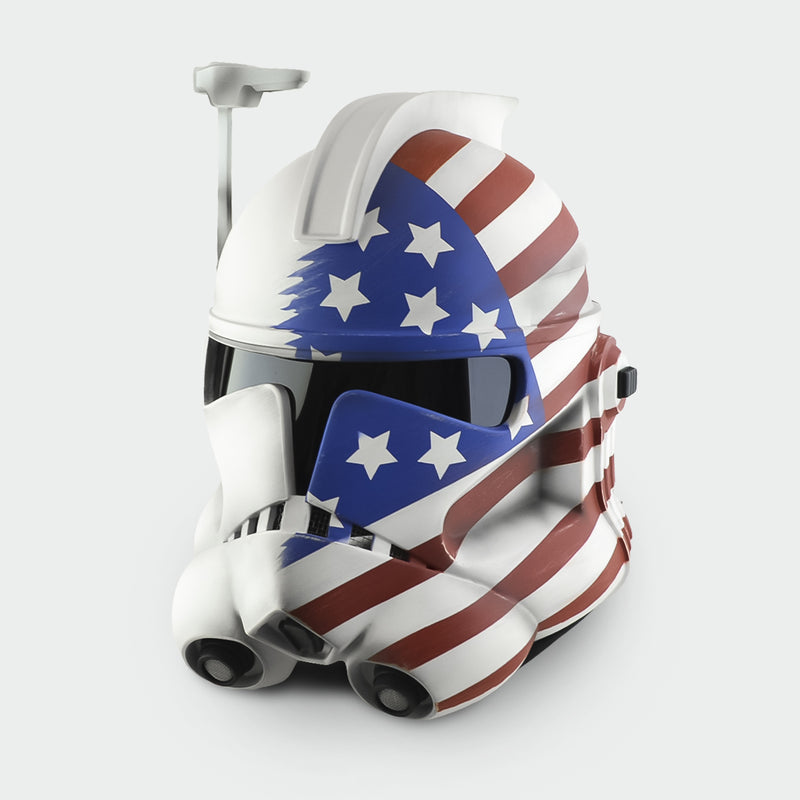 Arc Trooper USA Flag Helmet - Damage