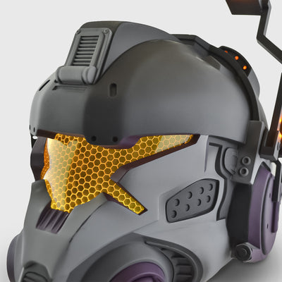 Titanfall Battle Rifle Pilot Classic Helmet - Gray Version | Exclusive Gray Collectible Helmet for Gamers