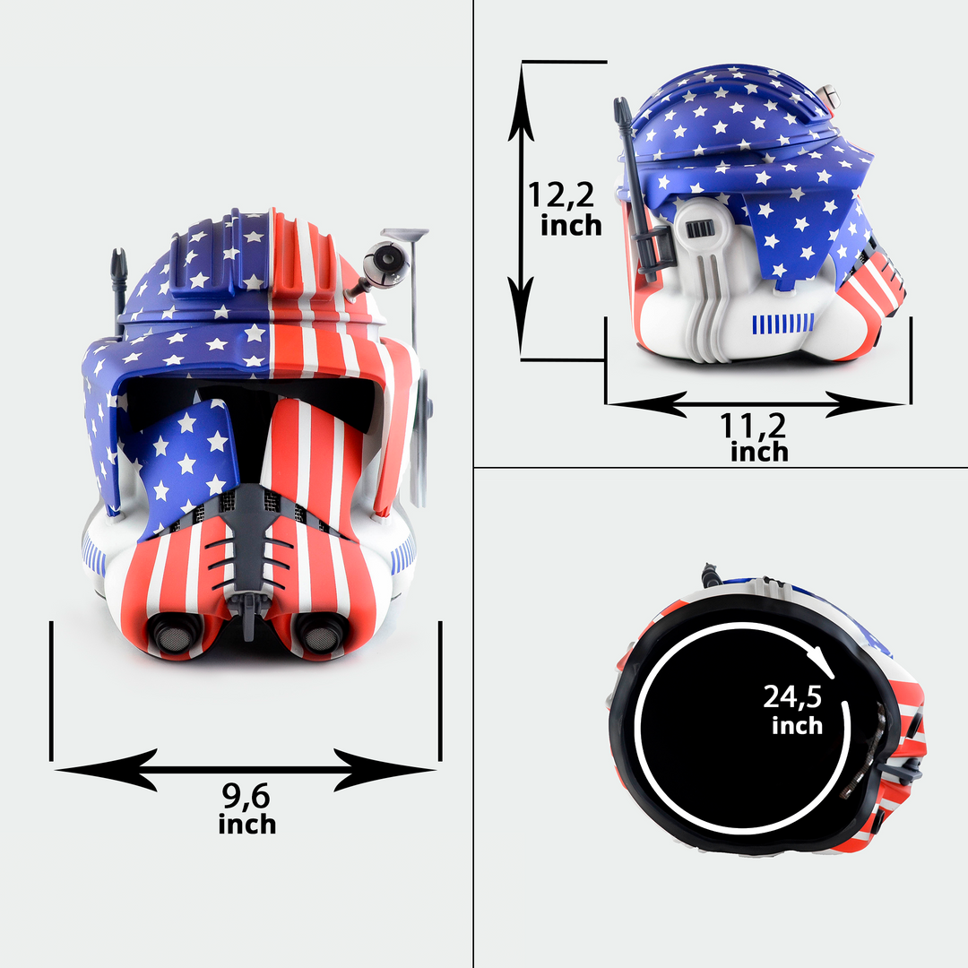 Commander Cody USA Flag Helmet