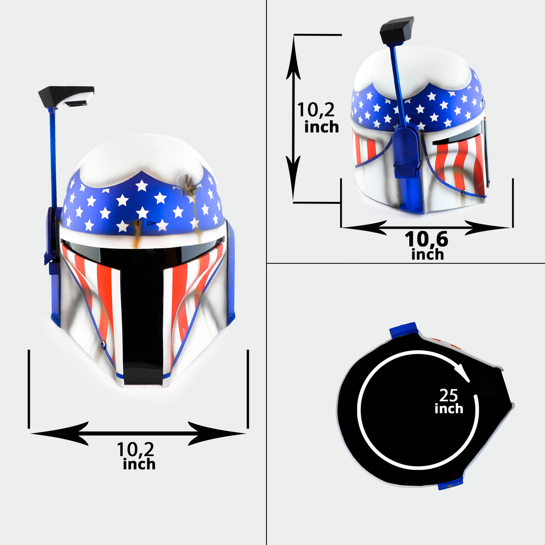 Boba Fett USA Flag Helmet