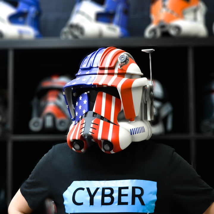 Commander Cody USA Flag Helmet