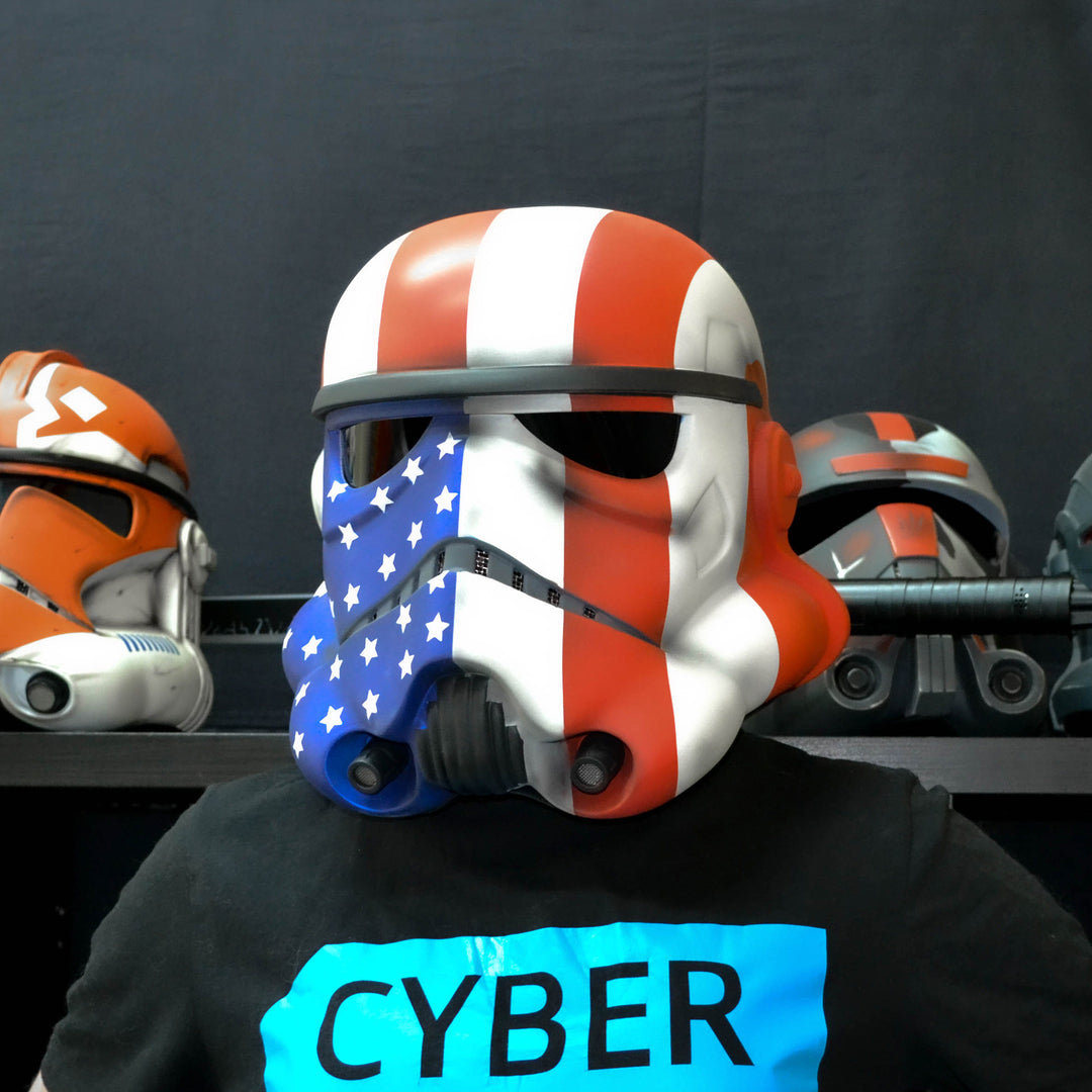 Imperial Trooper USA Flag Helmet