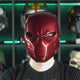 Red Hood Helmet with LED lights
