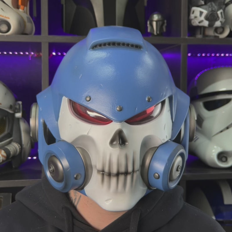 Space Marine Ultramarine Mk X Vanguard Helmet