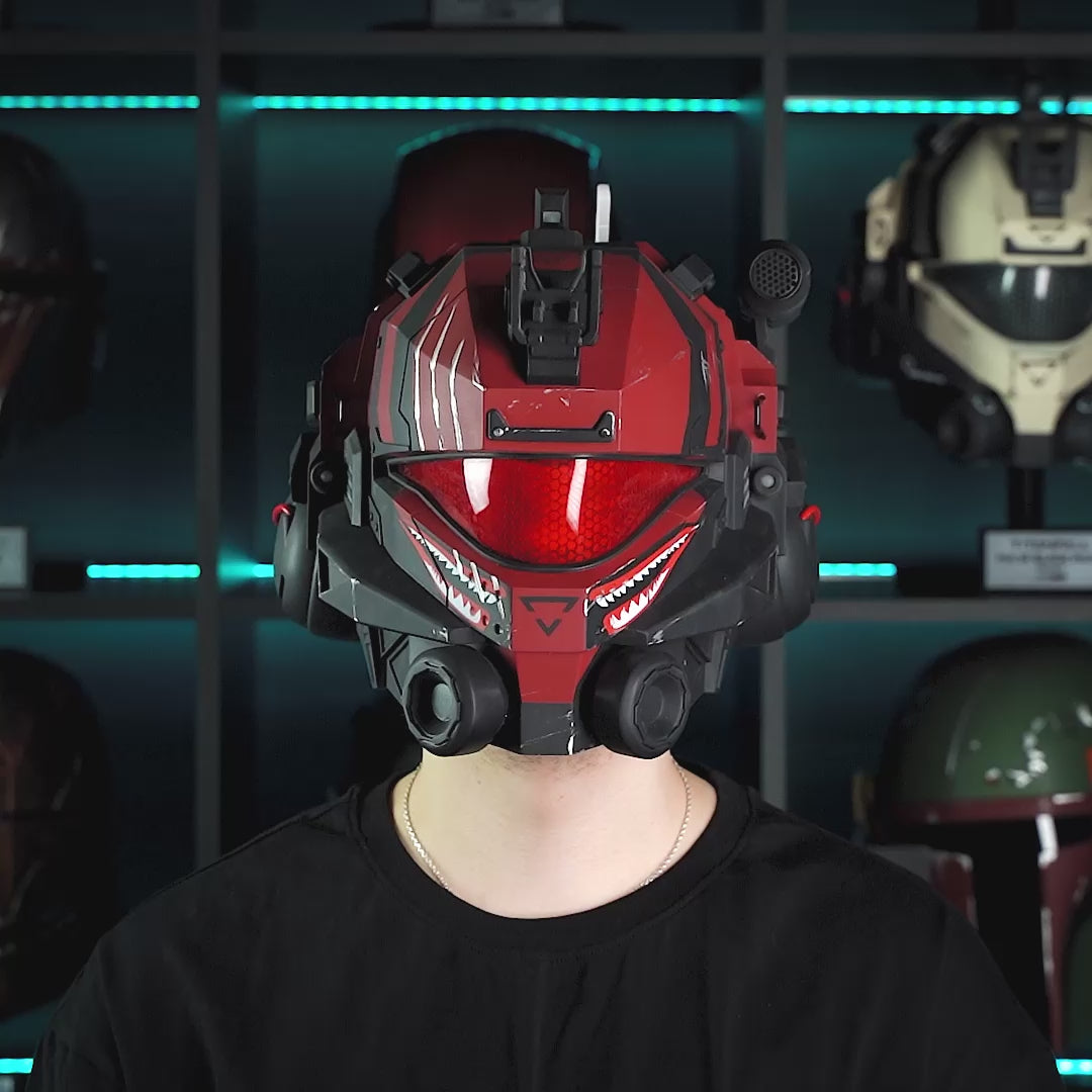 Titanfall 2 Pulse Blade Pilot Helmet - Shark Red