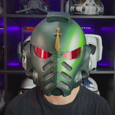 Space Marine Dark Angels Mk X Helmet from Warhammer 40k