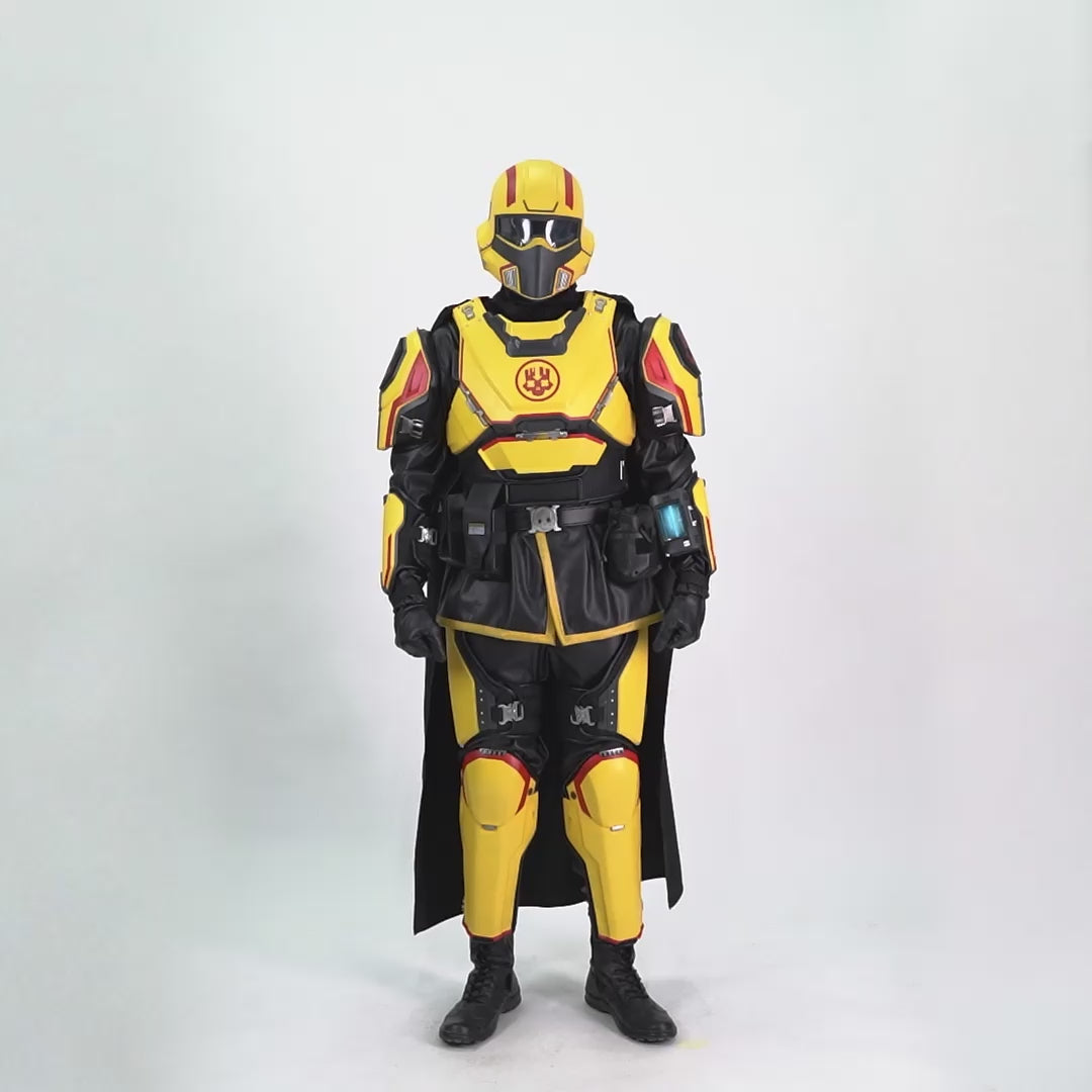 Helldivers 2 Chaosdiver Gold Eagle Cosplay Costume