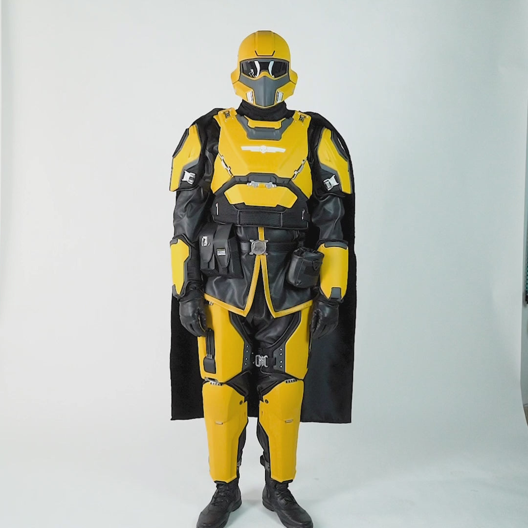 Helldivers Cosplay Costume - TR-40 Gold Eagle