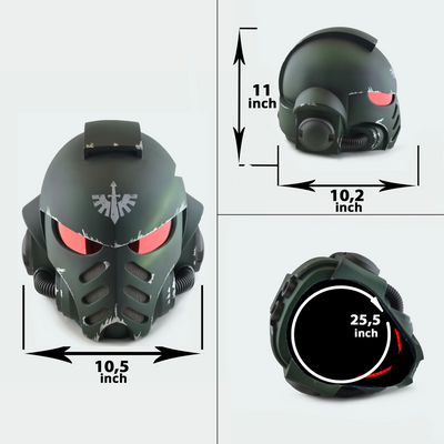 Space Marine Dark Angels Mk X Helmet from Warhammer 40k Old