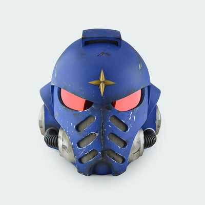 Space Marine Ultramarines Mk X Helmet from Warhammer 40k