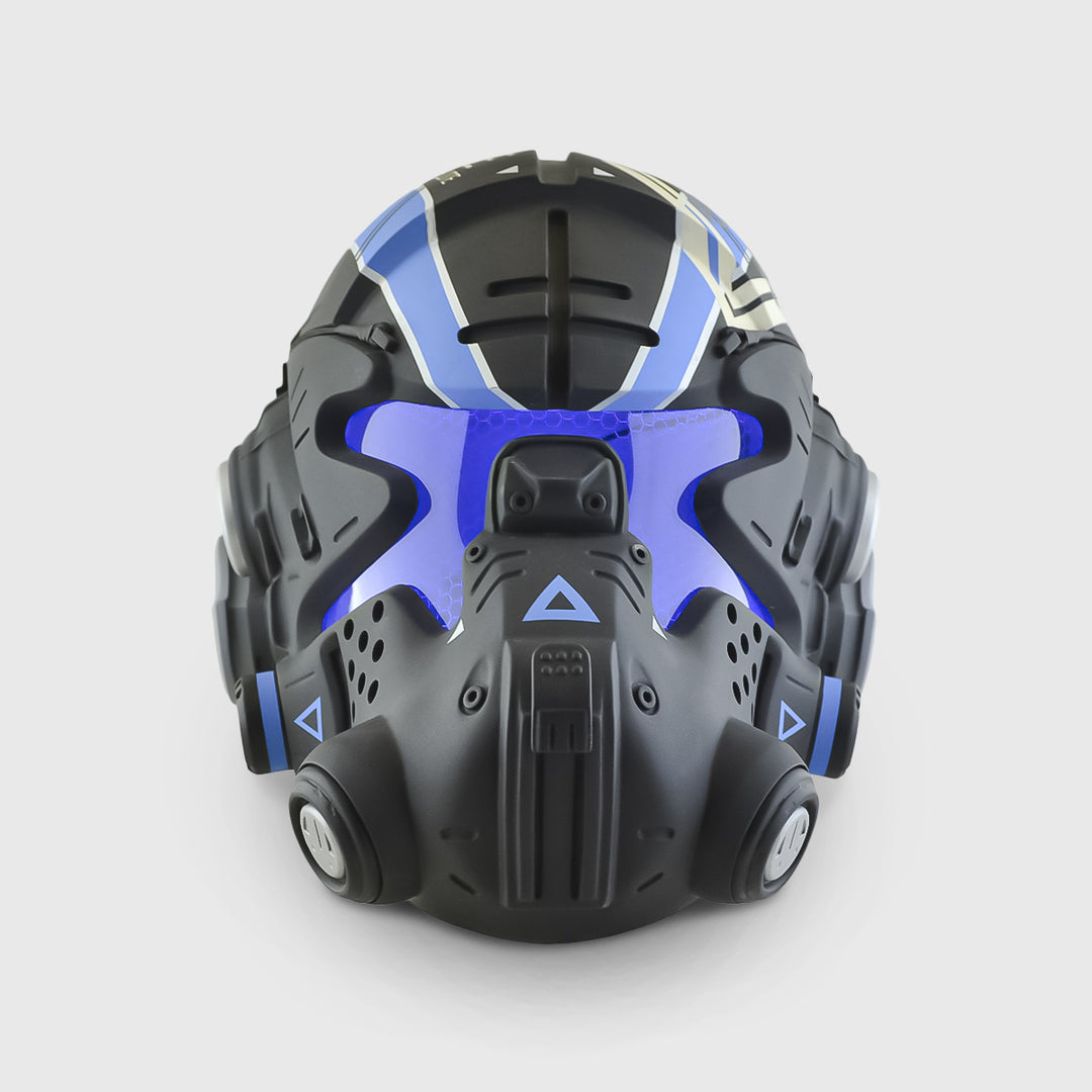 Titanfall Jack Cooper's Helmet with LED - Blue Edition | Exclusive Blue LED Gaming Helmet for Collectors