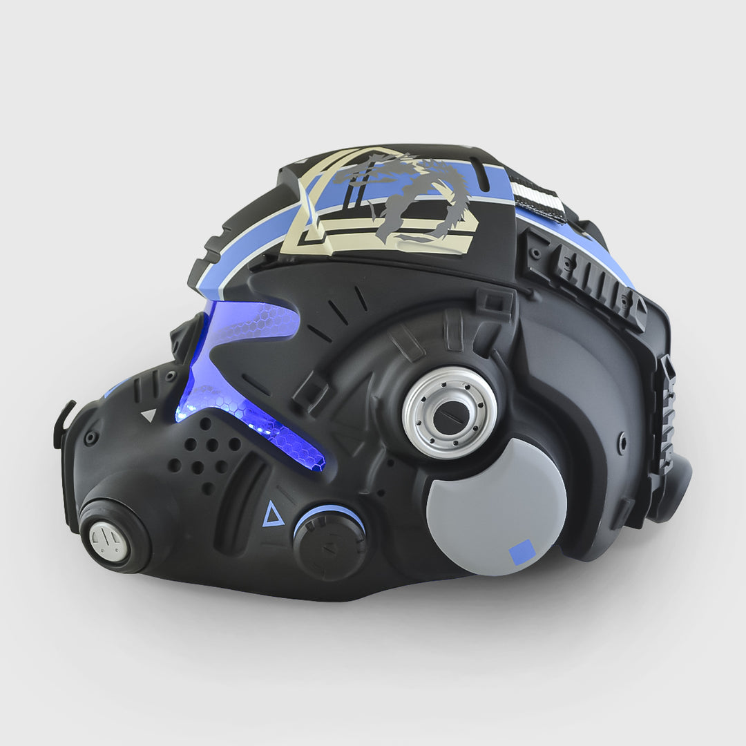 Titanfall Jack Cooper's Helmet with LED - Blue Edition | Exclusive Blue LED Gaming Helmet for Collectors