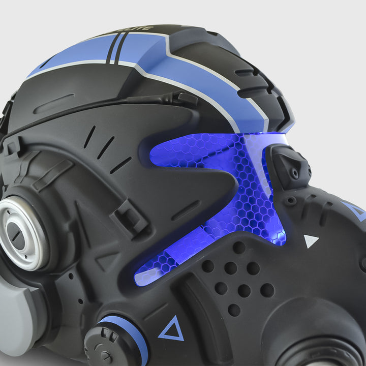 Titanfall Jack Cooper's Helmet with LED - Blue Edition | Exclusive Blue LED Gaming Helmet for Collectors