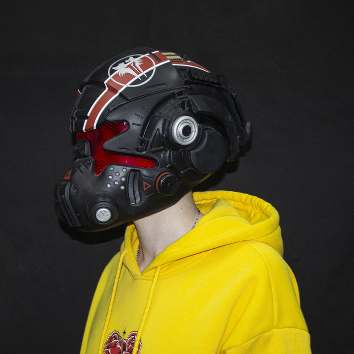 Titanfall Jack Cooper's Helmet with LED - Red Edition | Ultimate Collectible for Gamers