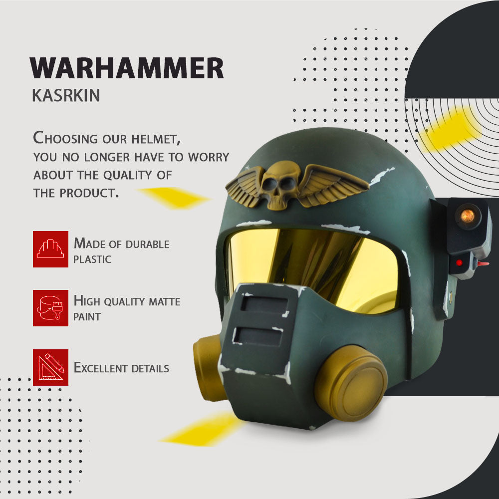 Warhammer Kasrkin Helmet / Сosplay Helmet / Game Helmet / Kasrkin Helmet / Warhammer Helmet Cyber Craft