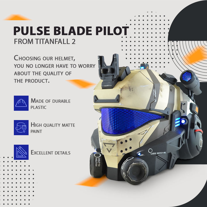 Titanfall 2 Pulse Blade Pilot Helmet / Cosplay Helmet / Game Helmet / Titanfall Cyber Craft