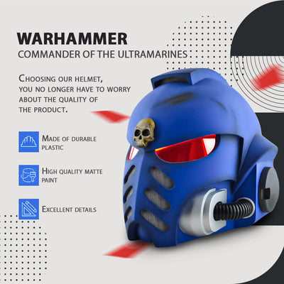 Warhammer MK X Helmet / Game Helmet / Cosplay Helmet / Commander Helmet / Warhammer Helmet Cyber Craft