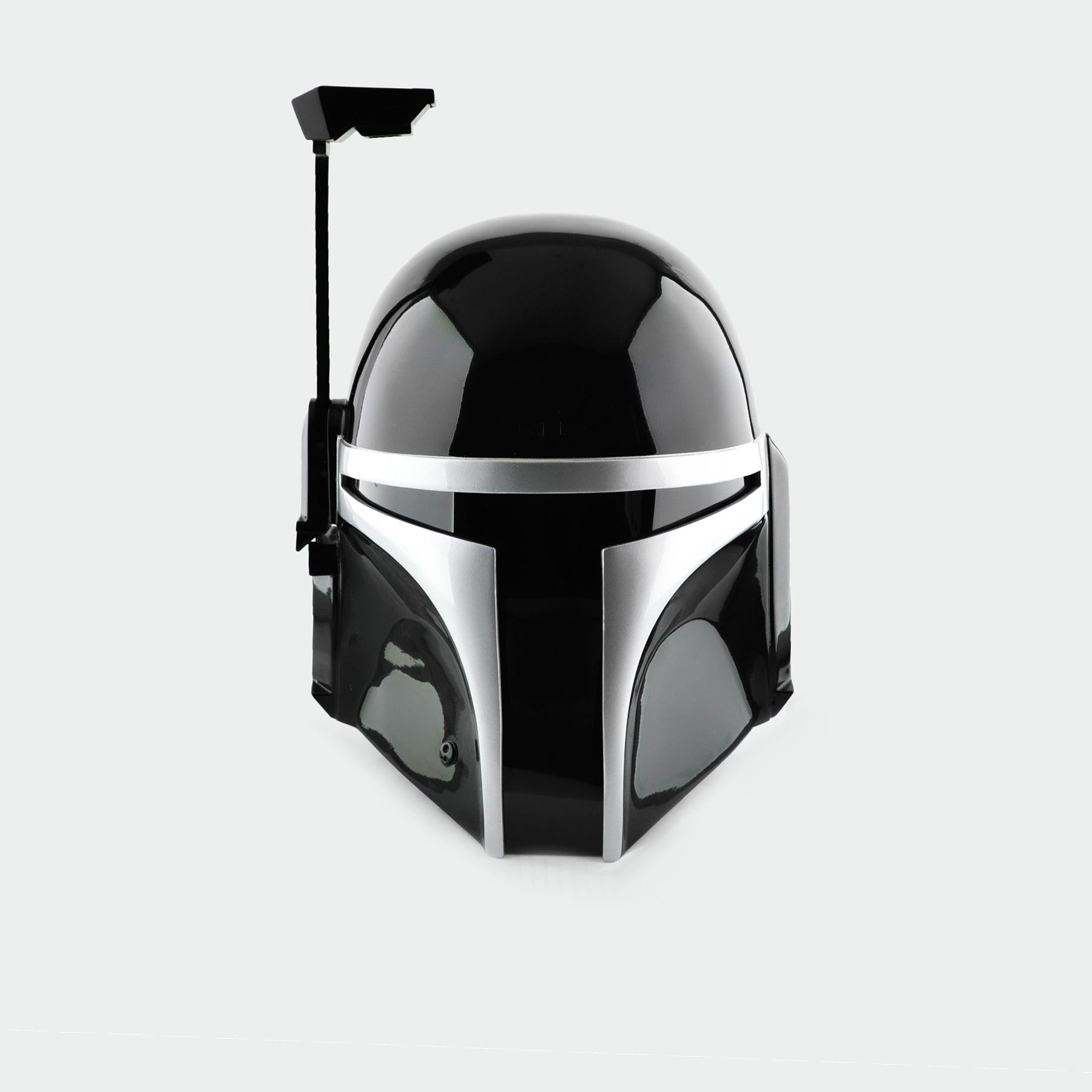 Jango - Black Silver Helmet with LED – Buy Handmade Cosplay