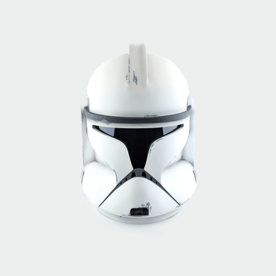 Clone Trooper Phase 1 Shiny and Weathered Helmets from Star Wars / Cosplay Helmet / Clone Wars Phase 1 Helmet / Star Wars Helmet Cyber Craft
