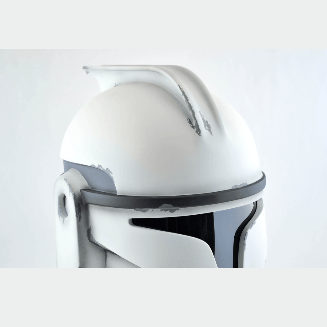 Clone Trooper Phase 1 Shiny and Weathered Helmets from Star Wars / Cosplay Helmet / Clone Wars Phase 1 Helmet / Star Wars Helmet Cyber Craft