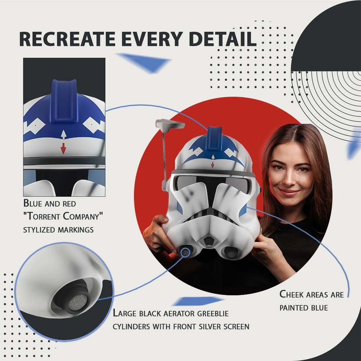 Arc Trooper Clone Trooper Fives Helmet from Star Wars / Cosplay Helmet / Arc Trooper Helmet / Star Wars Helmet Cyber Craft