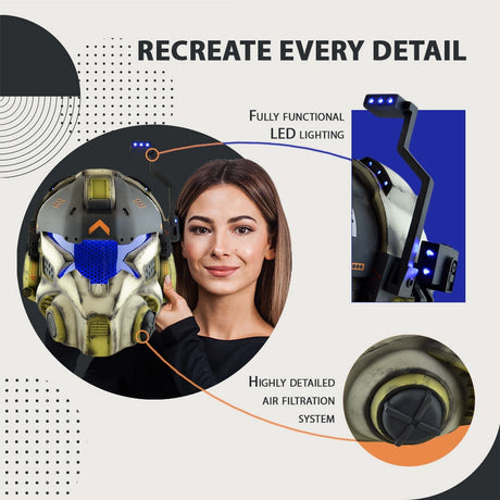 Titanfall Battle Rifle Pilot Classic Helmet / Cosplay Helmet / Game Helmet / Battle Rifle Helmet from Titanfall Cyber Craft