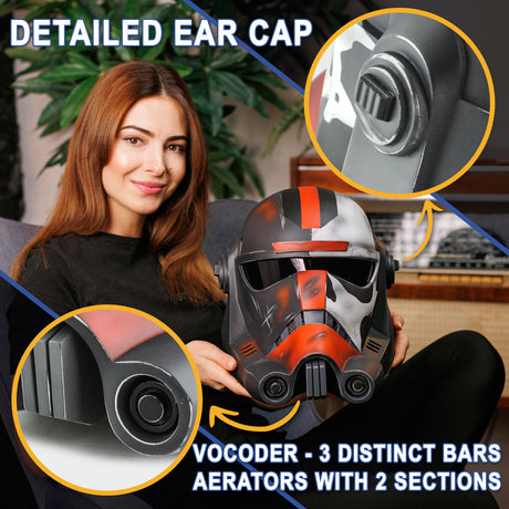 Hunter Bad Batch Helmet from Star Wars / Cosplay Helmet / The Bad Batch / Star Wars Helmet Cyber Craft