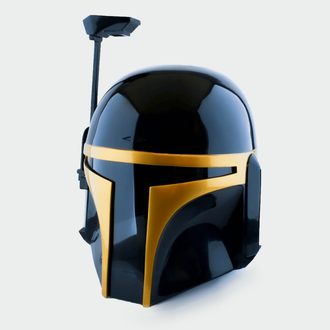 Jango Fett Gold + Black Version Helmet from Star Wars / Cosplay Helmet / Mandalorian Helmet / Star Wars Helmet Cyber Craft