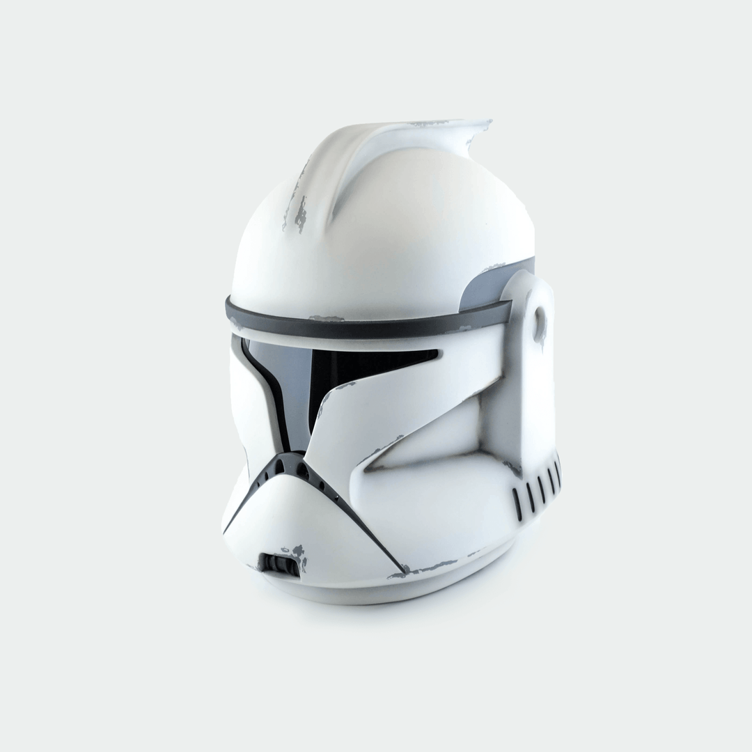 Clone Trooper Phase 1 Shiny and Weathered Helmets from Star Wars / Cosplay Helmet / Clone Wars Phase 1 Helmet / Star Wars Helmet Cyber Craft