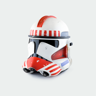 Shock Clone Trooper Phase 2 Weathered Helmet from Star Wars / Cosplay Helmet / Clone Wars Phase 2 Helmet / Star Wars Helmet Cyber Craft