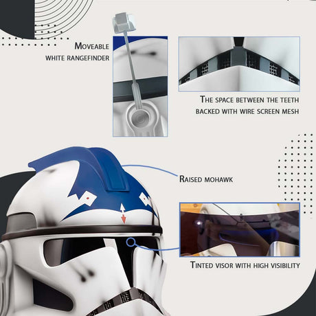 Arc Trooper Clone Trooper Fives Helmet from Star Wars / Cosplay Helmet / Arc Trooper Helmet / Star Wars Helmet Cyber Craft