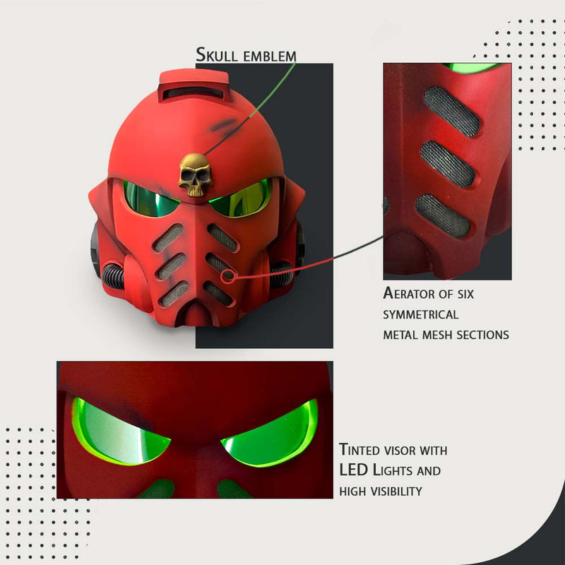 Warhammer MK X Helmet / Game Helmet / Cosplay Helmet / Sergeant Helmet / Warhammer Helmet Cyber Craft