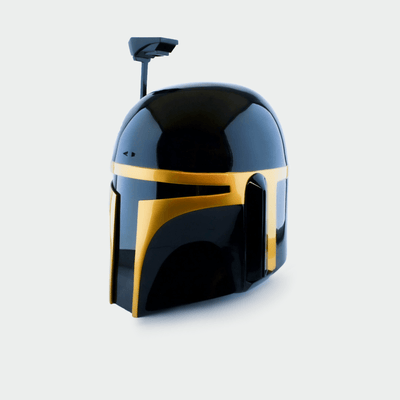 Jango Fett Gold + Black Version Helmet from Star Wars / Cosplay Helmet / Mandalorian Helmet / Star Wars Helmet Cyber Craft