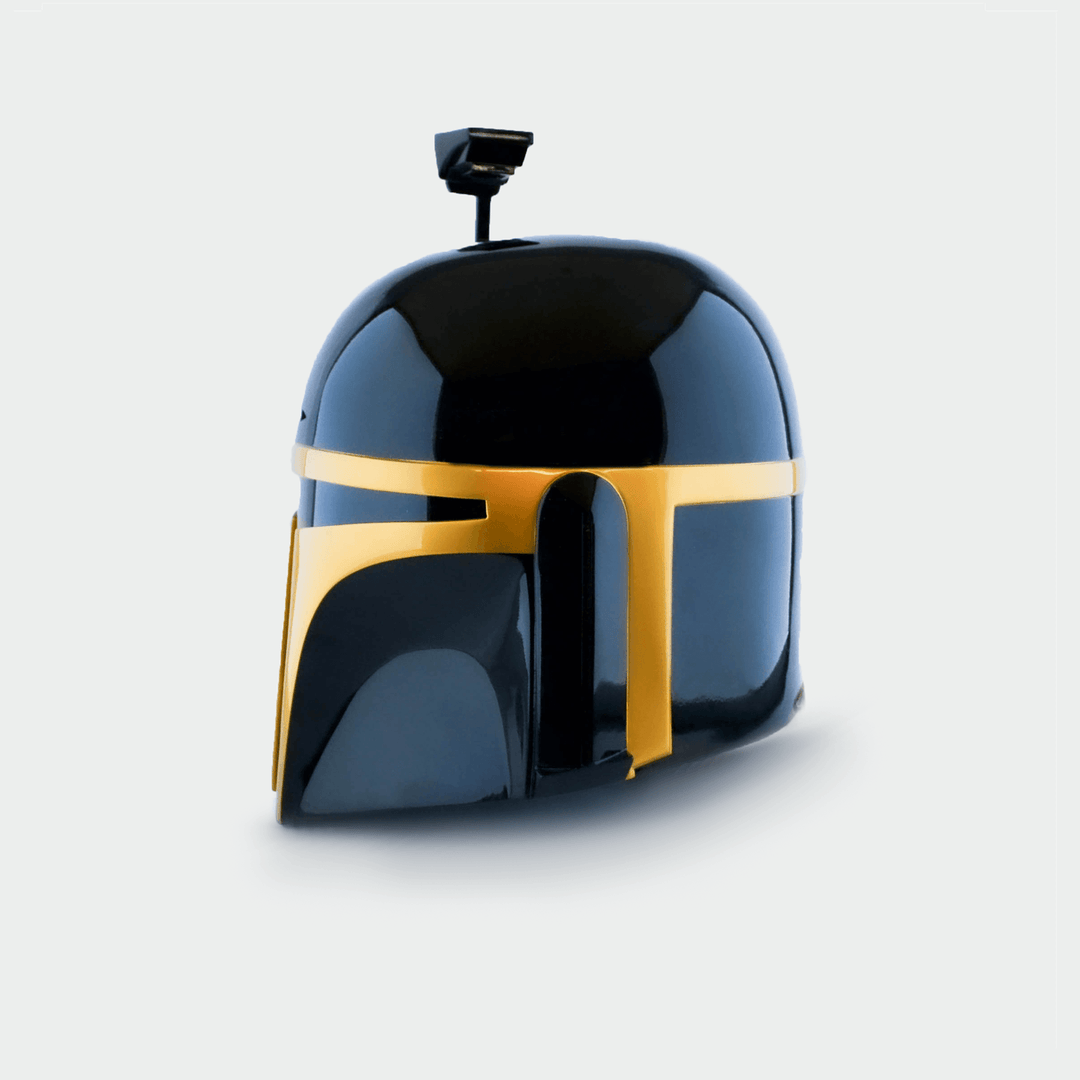 Jango Fett Gold + Black Version Helmet from Star Wars / Cosplay Helmet / Mandalorian Helmet / Star Wars Helmet Cyber Craft