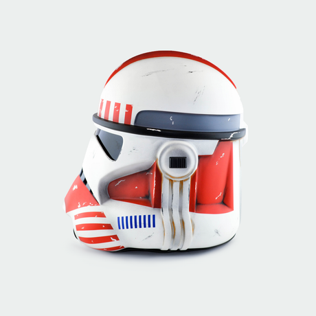 Shock Clone Trooper Phase 2 Weathered Helmet from Star Wars / Cosplay Helmet / Clone Wars Phase 2 Helmet / Star Wars Helmet Cyber Craft