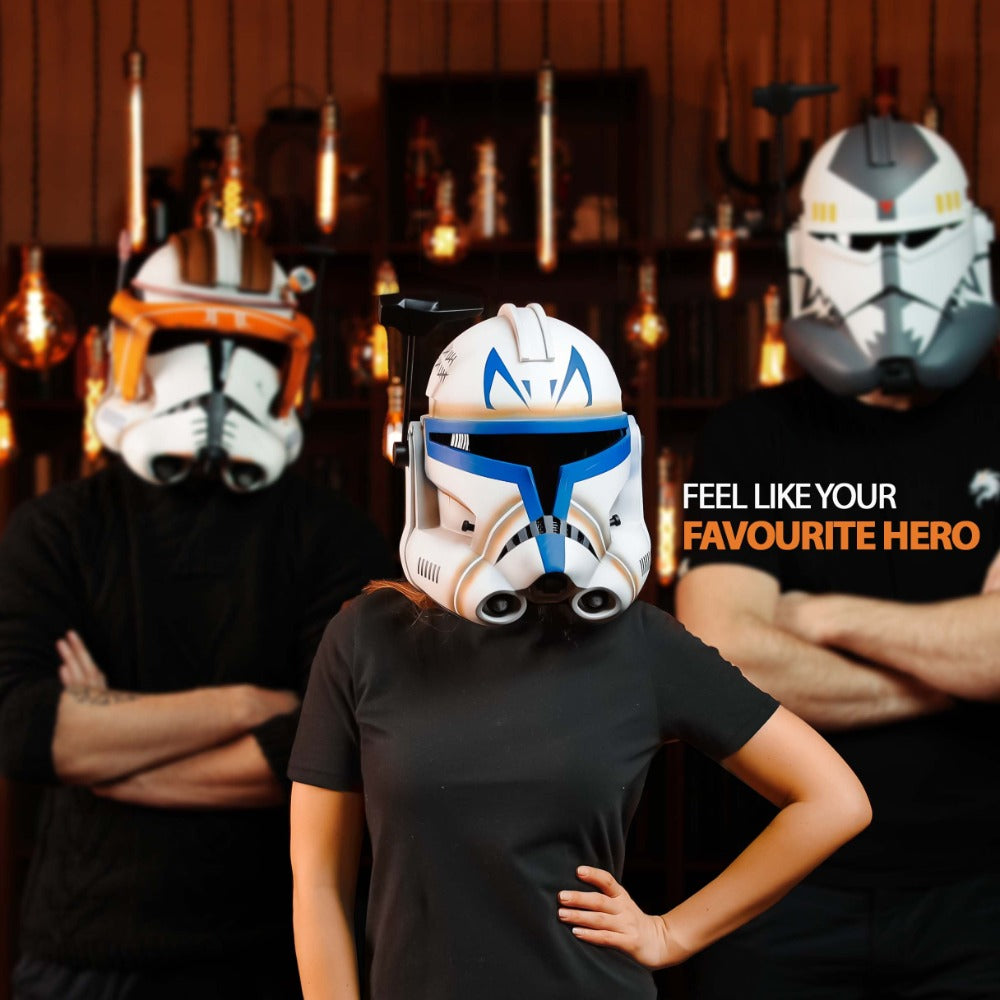 Captain Rex Clone Trooper Phase 2 Helmet from Clone Wars Series from Star Wars / Cosplay Helmet / Commander Helmet / Star Wars Helmet Cyber Craft