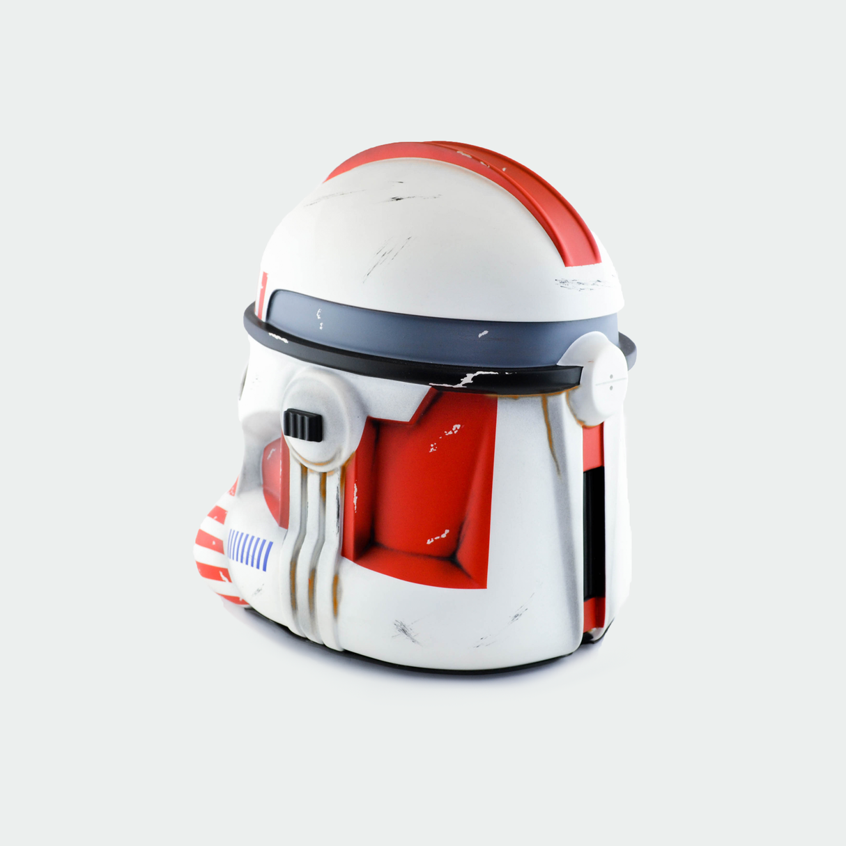 Shock Clone Trooper Phase 2 Weathered Helmet from Star Wars / Cosplay Helmet / Clone Wars Phase 2 Helmet / Star Wars Helmet Cyber Craft